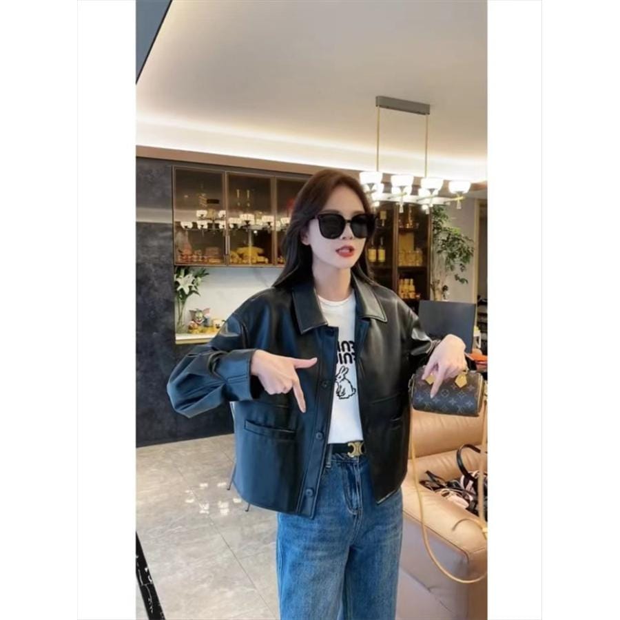 ジャケット レディース 本革 ラム革 羊革 ライダース 革ジャケット アウター 春 秋 冬