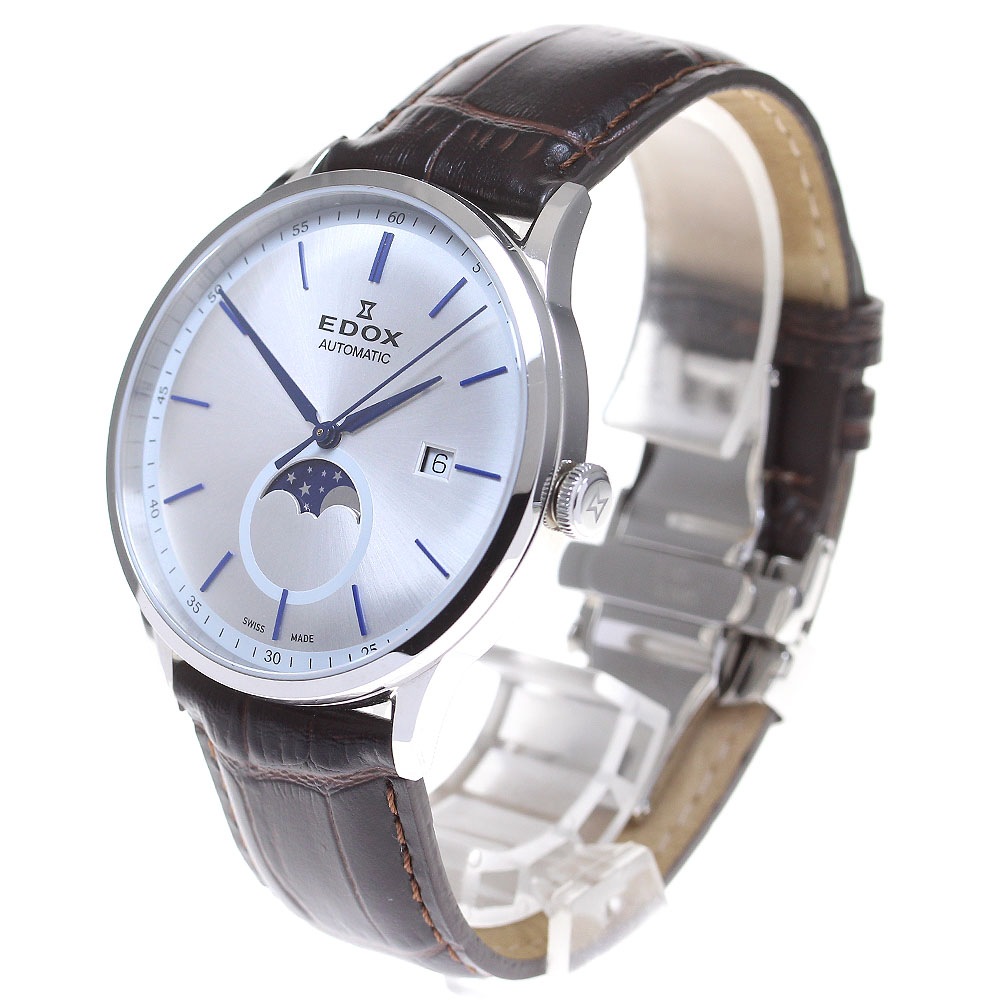 エドックス EDOX 80500 レヴォベール ラグランデ ルーン 自動巻き メンズ 美品 箱保証書付き_829047【中古】 エドックス EDOX 80500 レヴォベール ラグランデ ルーン 自動巻き メンズ 美品 箱保証書付き_829047【中古】