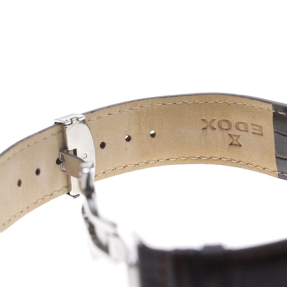 エドックス EDOX 80500 レヴォベール ラグランデ ルーン 自動巻き メンズ 美品 箱保証書付き_829047【中古】 エドックス EDOX 80500 レヴォベール ラグランデ ルーン 自動巻き メンズ 美品 箱保証書付き_829047【中古】