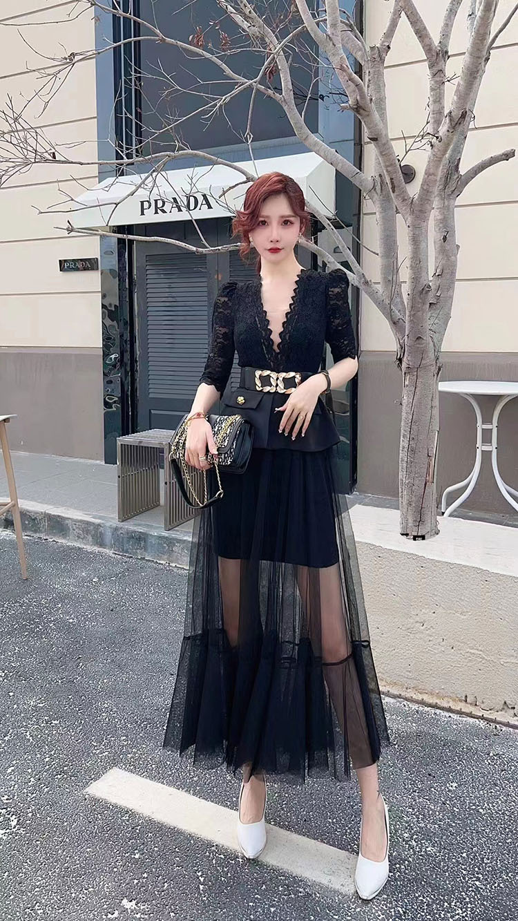 ドレス ワンピース パーティー 二次会 発表会 ステージ 舞台 ダンス 衣装 コスプレ コスチューム ロング 5分袖 Vネック フレア 刺繍 チュール ベルト ウエストマーク 切り替えデザイン ドレス ワンピース パーティー 二次会 発表会 ステージ 舞台 ダンス 衣装 コスプレ コスチューム ロング 5分袖 Vネック フレア 刺繍 チュール ベルト ウエストマーク 切り替えデザイン