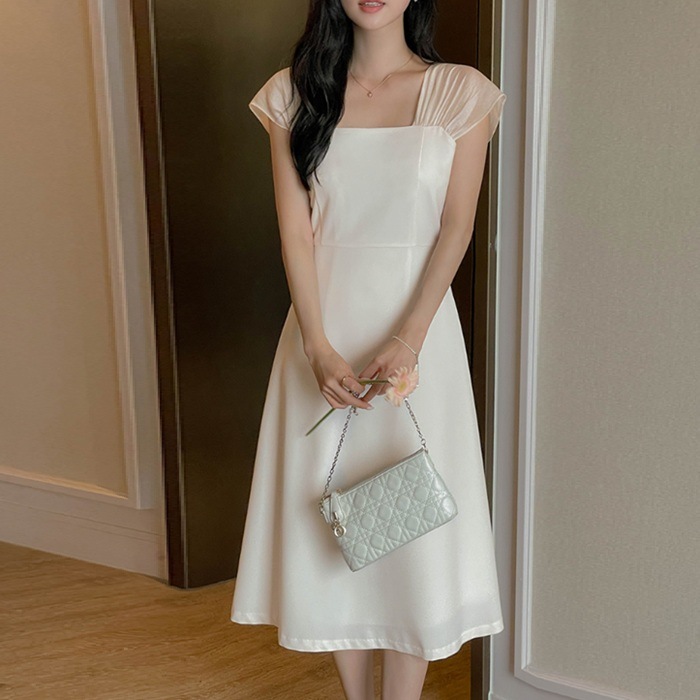 ワンピース 結婚式 パーティードレス 夏 ノースリーブ 肌見せ ワンピース 結婚式 パーティードレス 夏 ノースリーブ 肌見せ