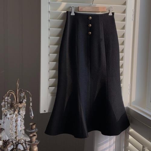 【急速出荷 2025年新作】セットアップ 2点セット ツーピース ワンピース 無地 白襟 秋 冬 春 長袖 ミモレ丈 おしゃれ 可愛い ショートジャケット バイカラー モノトーン ロングスカート マー