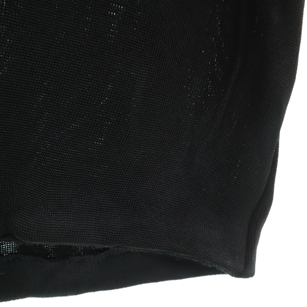 イタリア製 ノースリーブ ニット ミニワンピース 38 ブラック レディース 古着 イタリア製 ノースリーブ ニット ミニワンピース 38 ブラック レディース 古着