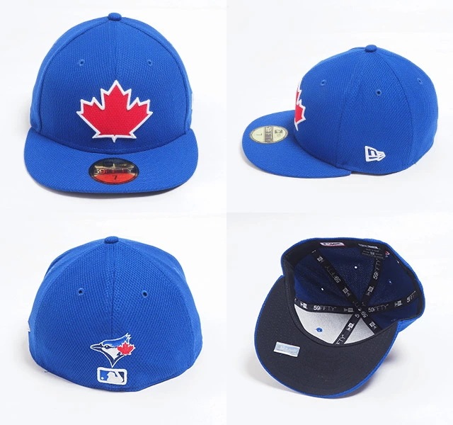 USモデル NEWERA CAP キャップ 59FIFTY トロントブルージェイズ メンズ レディース ブルー ホワイト レッド 青 白 赤 FITTED 帽子 ハット 野球帽 MLB オーセンティ