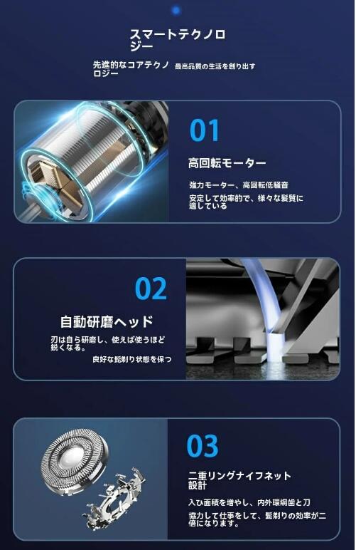 スキンヘッド シェーバー7枚刃 髭剃り 電動シェーバー 6in1 IPX7防水 お風呂可 乾湿両用 ひげそり マグネット ヒゲトリマー 鼻毛カッター UBS充電 スキンヘッド シェーバー7枚刃 髭剃り 電動シェーバー 6in1 IPX7防水 お風呂可 乾湿両用 ひげそり マグネット ヒゲトリマー 鼻毛カッター UBS充電