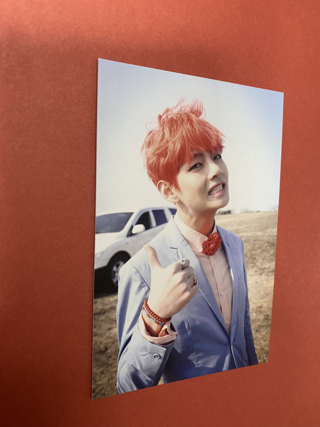 BTS テヒョン fake love 事前収録 サノク 韓国 BTS Fake love サノク 事前収録 テヒョン フォト トレカ