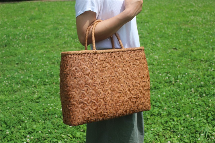 山葡萄 籠 カゴ かごバック やまぶどう 亀甲編み かご バック