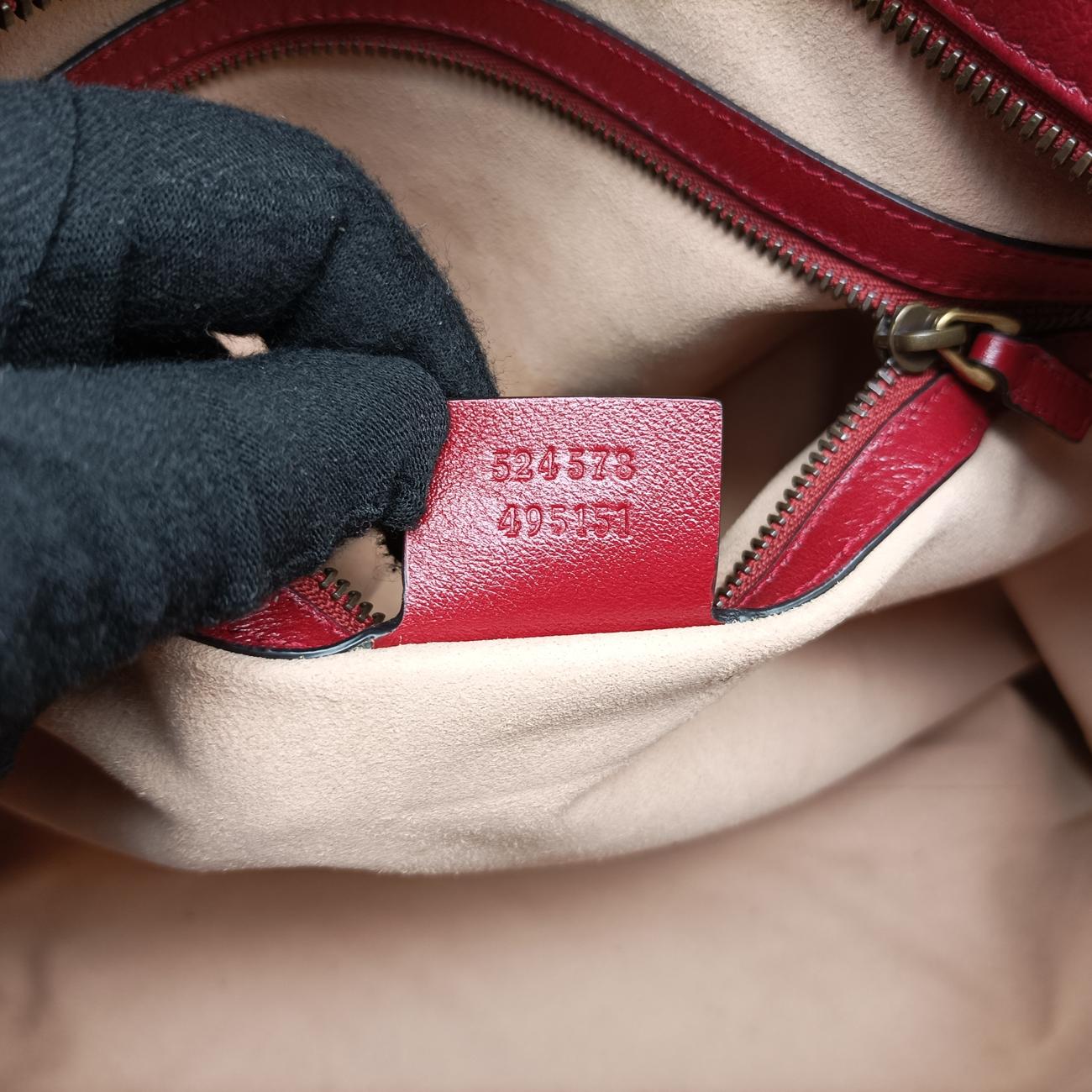 GGマーモントレッドレザー524578E025501898中古 GGマーモントレッドレザー524578E025501898中古