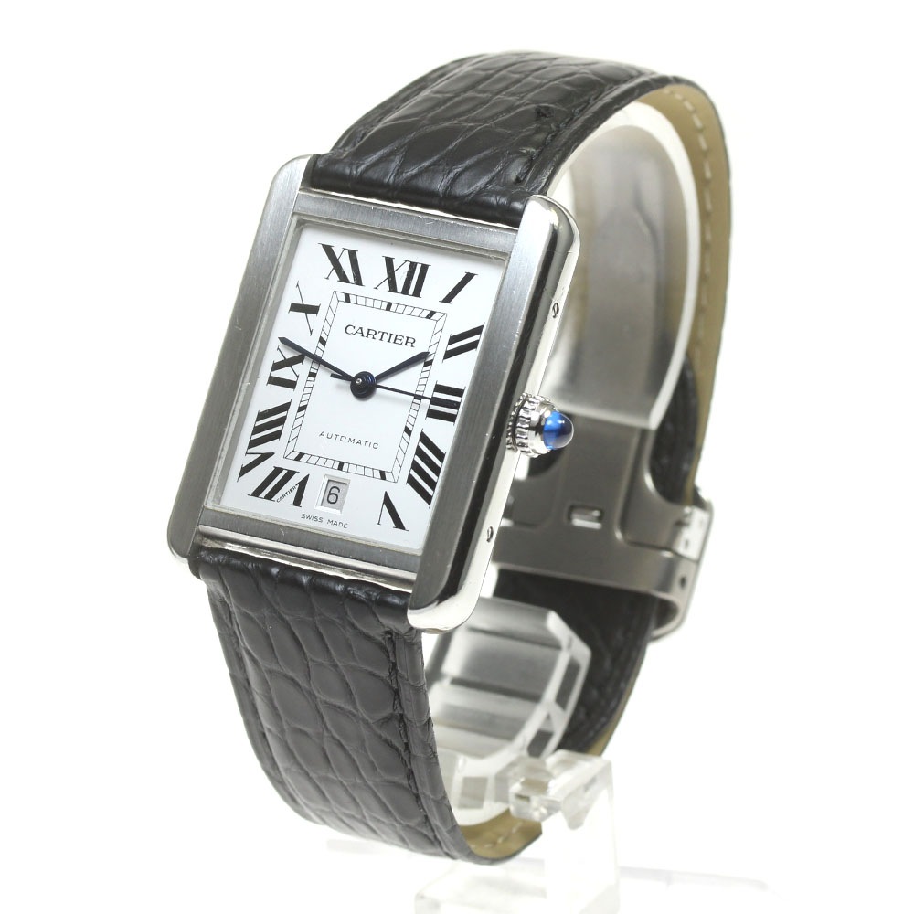 カルティエ CARTIER W5200027 タンクソロXL デイト 自動巻き メンズ _845771【中古】