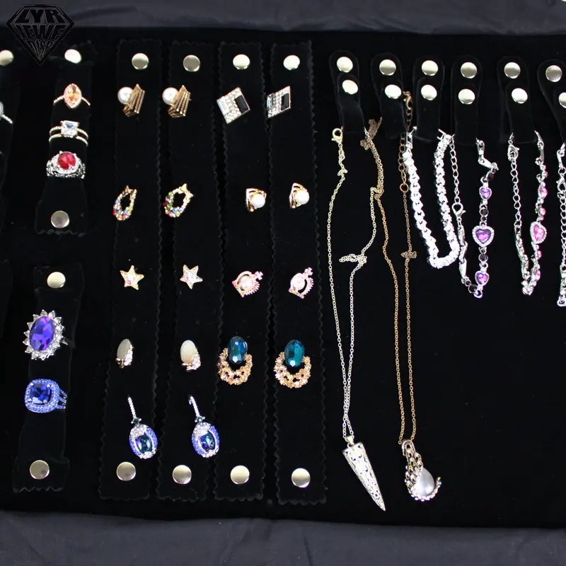 トラベルジュエリー,ペンダント,ネックレス,ブレスレット,収納ケースを備えたポータブルネックレス 56 Grids Roll Bag トラベルジュエリー,ペンダント,ネックレス,ブレスレット,収納ケースを備えたポータブルネックレス 56 Grids Roll Bag