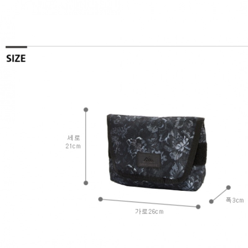 (Gregory) Gregory Tini メッセンジャークロスボディバッグ-ブラックタペストリー (Gregory) Gregory Tini メッセンジャークロスボディバッグ-ブラックタペストリー