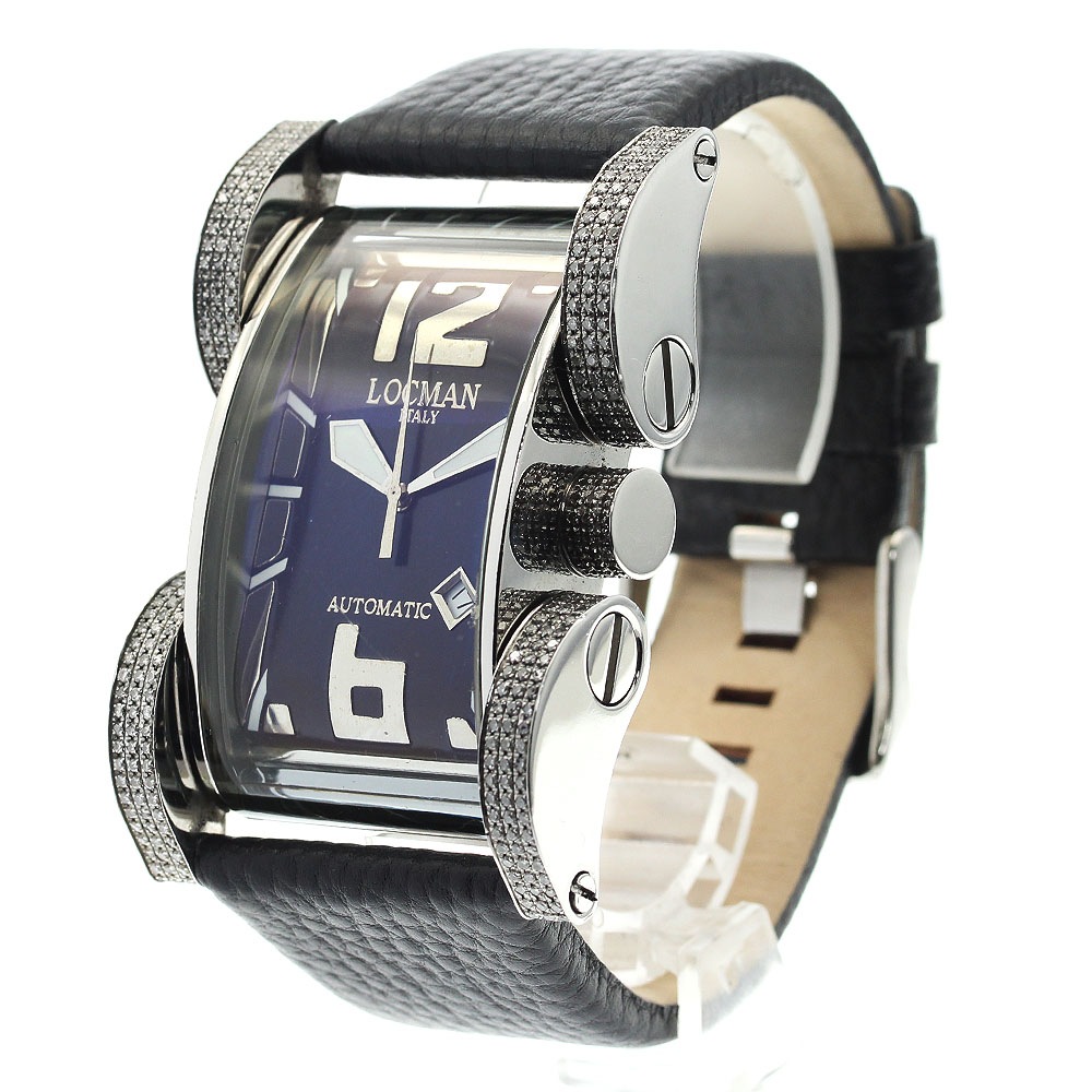 ロックマン LOCMAN 500 ラテンラバー ラージ デイト ダイヤモンド 自動