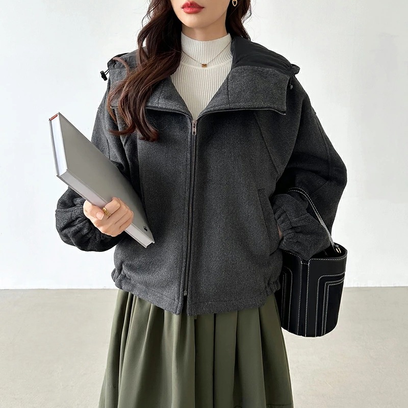 ブルゾン キルティング フード付き アウター レディース パーカー ジップアップ コート フードジャケット ゆったり コンパクト 異素材 ショート丈 カジュアル 防風 防寒 ジャンパー ミ ブルゾン キルティング フード付き アウター レディース パーカー ジップアップ コート フードジャケット ゆったり コンパクト 異素材 ショート丈 カジュアル 防風 防寒 ジャンパー ミ