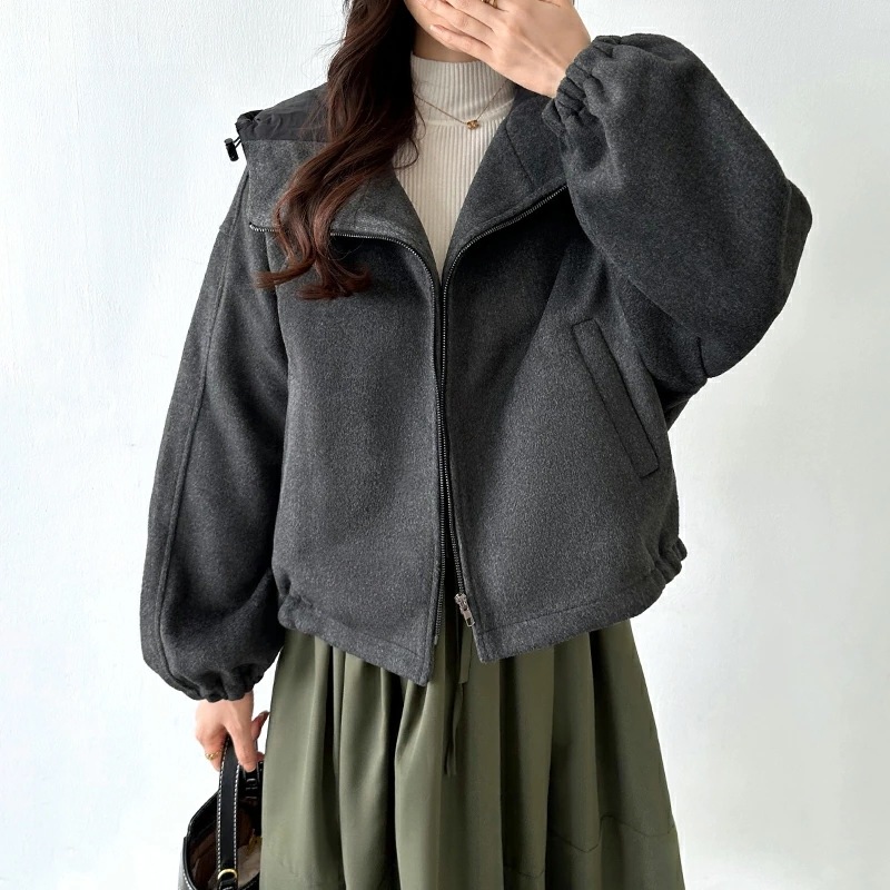 ブルゾン キルティング フード付き アウター レディース パーカー ジップアップ コート フードジャケット ゆったり コンパクト 異素材 ショート丈 カジュアル 防風 防寒 ジャンパー ミ ブルゾン キルティング フード付き アウター レディース パーカー ジップアップ コート フードジャケット ゆったり コンパクト 異素材 ショート丈 カジュアル 防風 防寒 ジャンパー ミ