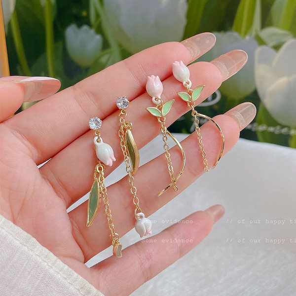 Qoo10] B4U ピアス 耳飾り 特集 蝶 桜 種類豊富