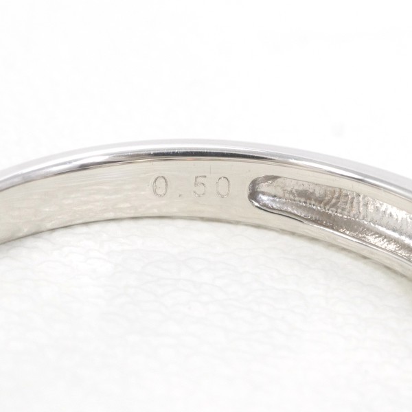PT900 プラチナ リング 指輪 12号 ダイヤ 0.50 総重量約3.1g ジュエリー 中古 PT900 プラチナ リング 指輪 12号 ダイヤ 0.50 総重量約3.1g ジュエリー 中古
