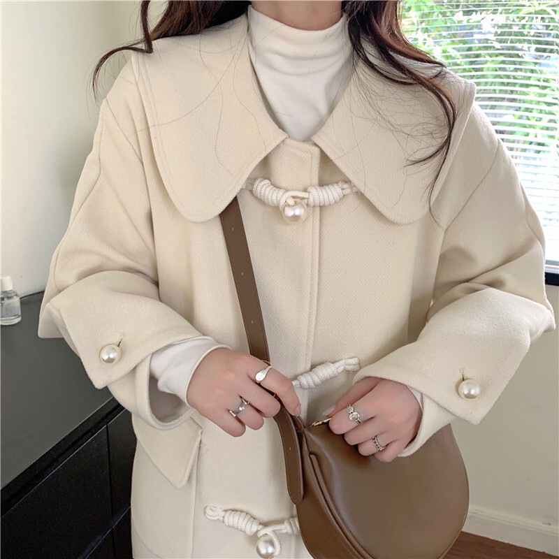 ウールコート ダッフルコート アウター コート 上着 長袖 Iライン 前開き かわいい 大人可愛い ウールコート ダッフルコート アウター コート 上着 長袖 Iライン 前開き かわいい 大人可愛い