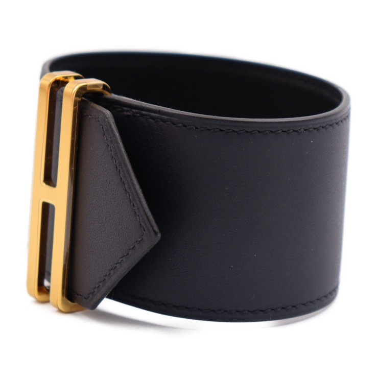 新品未使用展示品 HERMES エルメス ブレスレット H010694CCAA Elan エラン 表記サイズ T2 ヴォースイフト ブラック U刻印 ゴールド金具【本物保証】 新品未使用展示品 HERMES エルメス ブレスレット H010694CCAA Elan エラン 表記サイズ T2 ヴォースイフト ブラック U刻印 ゴールド金具【本物保証】