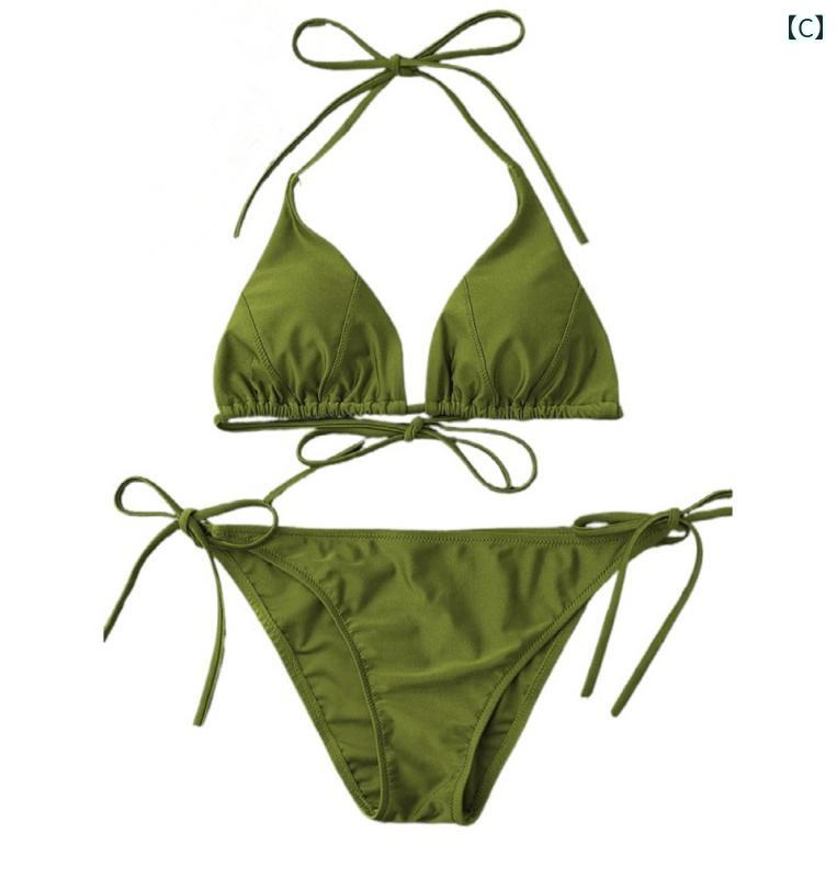 レディース スイムウェア セクシー ビキニ 水着 レディース 夏 ブラウス 魅惑的 ワイヤーなし胸パッドあり