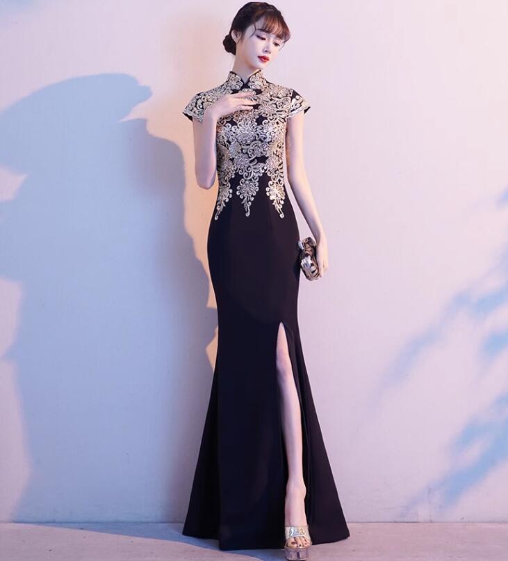 【当店人気商品】レディースドレス ロングワンピース 上品 スリットワンピース 新着 女性 エレガント パーティードレス ロングドレス フィッシュテール/Aライン 2タイプ 中国風 立ち襟 着やせ ノー 【当店人気商品】レディースドレス ロングワンピース 上品 スリットワンピース 新着 女性 エレガント パーティードレス ロングドレス フィッシュテール/Aライン 2タイプ 中国風 立ち襟 着やせ ノー