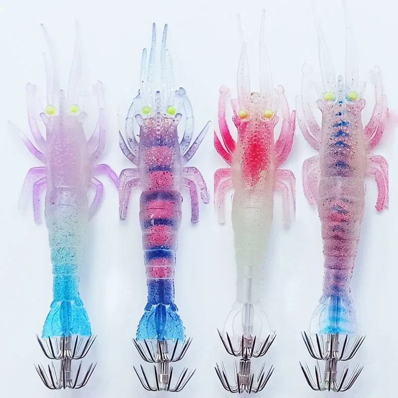 イカのフック 釣り道具 4ピース/ロット 10g 11cm 発光 人工餌 タコ イカ Color 4-4pcs 11cm10g イカのフック 釣り道具 4ピース/ロット 10g 11cm 発光 人工餌 タコ イカ Color 4-4pcs 11cm10g