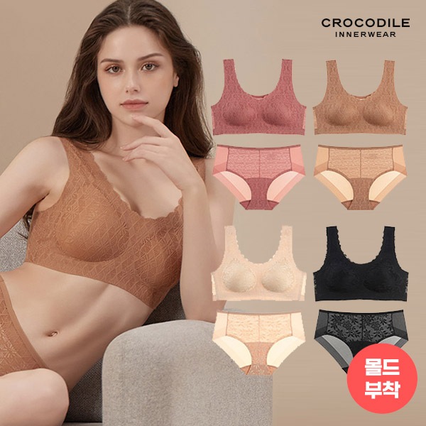(クロコダイルインナー) レーススキンインプレッシブブラ+ショーツ8枚 (クロコダイルインナー) レーススキンインプレッシブブラ+ショーツ8枚