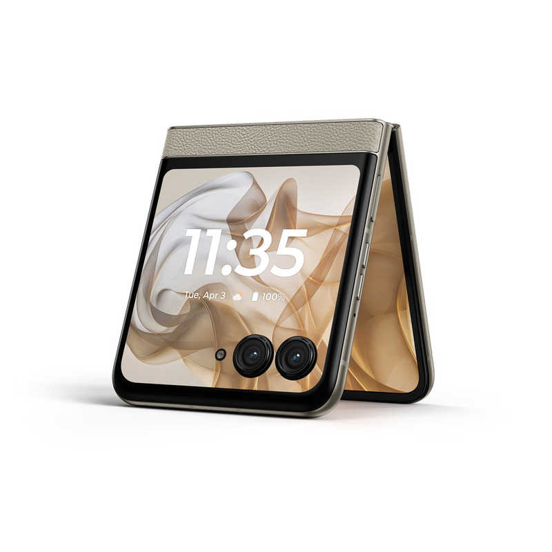 モトローラ SIMフリースマートフォン razr 50 MediaTek Dimensity 7300X 6.9インチ メモリ/ストレージ:12GB/512GB サンドクリーム PB230001JP モトローラ SIMフリースマートフォン razr 50 MediaTek Dimensity 7300X 6.9インチ メモリ/ストレージ:12GB/512GB サンドクリーム PB230001JP