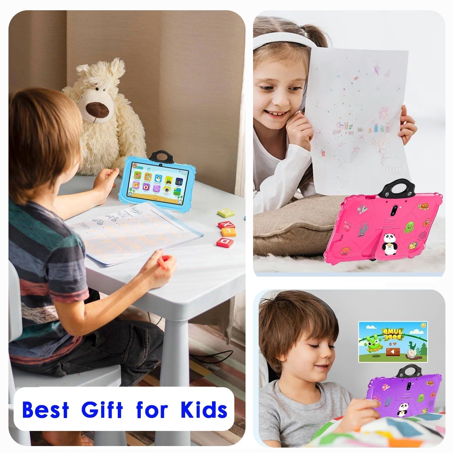 タブレットPC 子供用タブレット パンダ 7インチ android14 子供向け 知育ゲーム キッズ お子様 児童用 知育 プレゼント 学習 知識 誕生日 高性能 品質保証