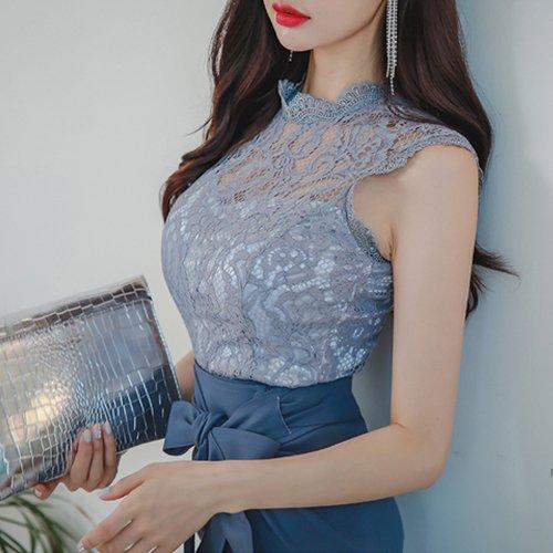 キャバドレス ナイトドレス ミニドレス セットアップ ツーピース ハイウエスト ノースリーブ タイト リボン レース レディース ブルー グラシア キャバドレス ナイトドレス ミニドレス セットアップ ツーピース ハイウエスト ノースリーブ タイト リボン レース レディース ブルー グラシア