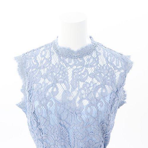 キャバドレス ナイトドレス ミニドレス セットアップ ツーピース ハイウエスト ノースリーブ タイト リボン レース レディース ブルー グラシア キャバドレス ナイトドレス ミニドレス セットアップ ツーピース ハイウエスト ノースリーブ タイト リボン レース レディース ブルー グラシア