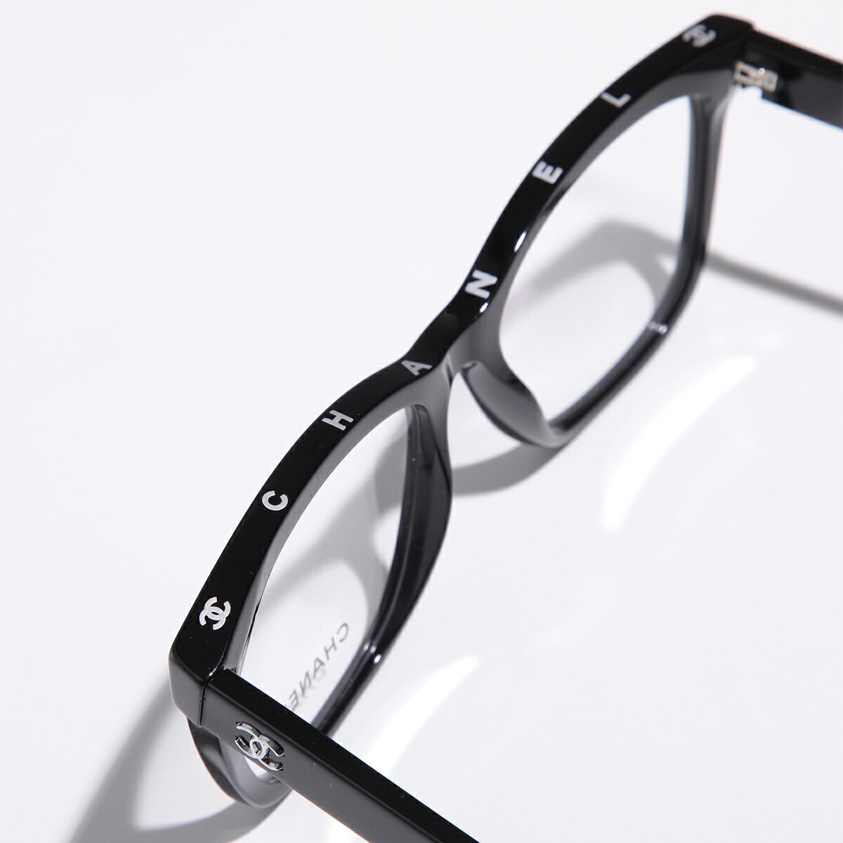 CHANEL シャネル メガネ 3392 レディース スクエア型 ウェリントン型 フルリム セルフレーム 黒縁 べっ甲 CCマーク ココマーク 伊達メガネ ダテ めがね