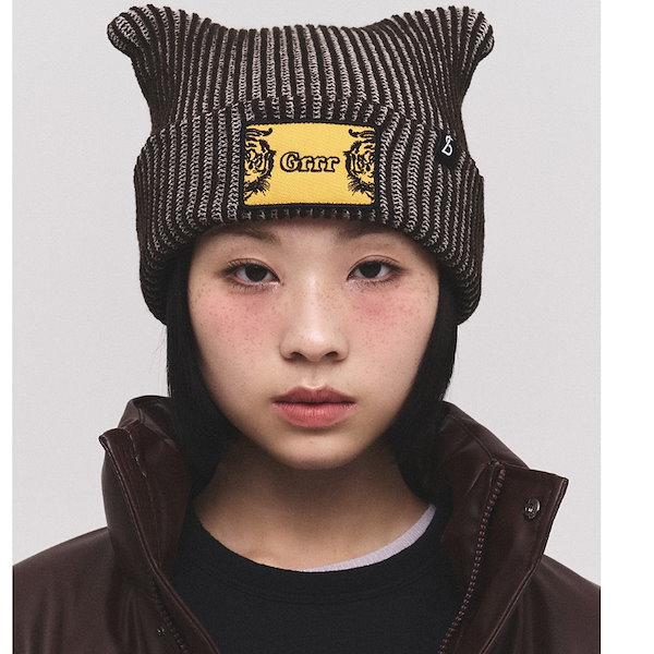 ☆韓国の人気☆【BLACK SANDS】☆ANIMAL WAPPEN BEANI.E☆ Qoo10] Black Sands 【SEVENTEENホシ着用】Anima