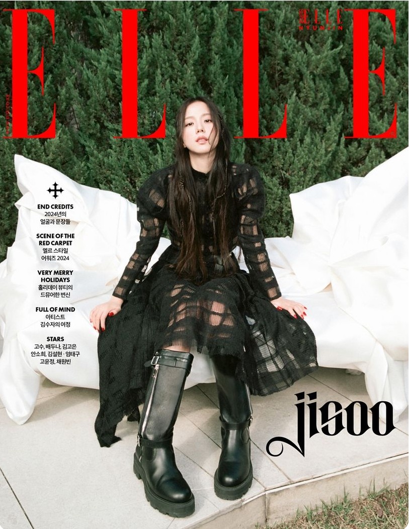 ELLE BLACKPINK ジス 雑誌 表紙 翻訳付き 韓国女性雑誌 ELLE (エル) 2025年 7月号 (BLACKPINKのジス表紙