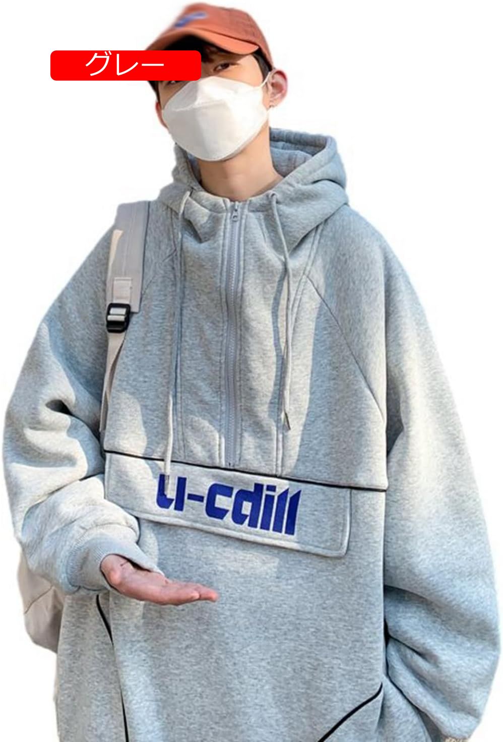 ハーフジップ メンズ レディース ins風 パーカー フルオーバー 長袖 男女兼用 春秋服 カップルルック ストリート系 おしゃれ ソフト 透気 青年 若者 男女兼用 お祭り 散歩 デート レジャー