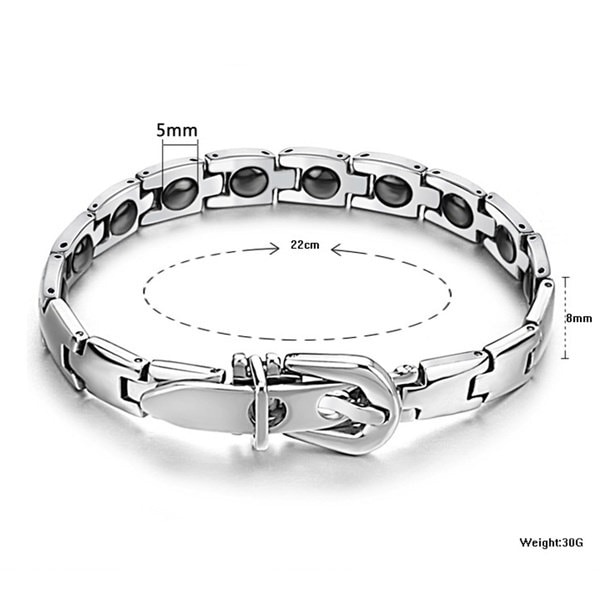 ファッションメンズレディースチタン鋼磁気バックルブレスレット ファッションメンズレディースチタン鋼磁気バックルブレスレット