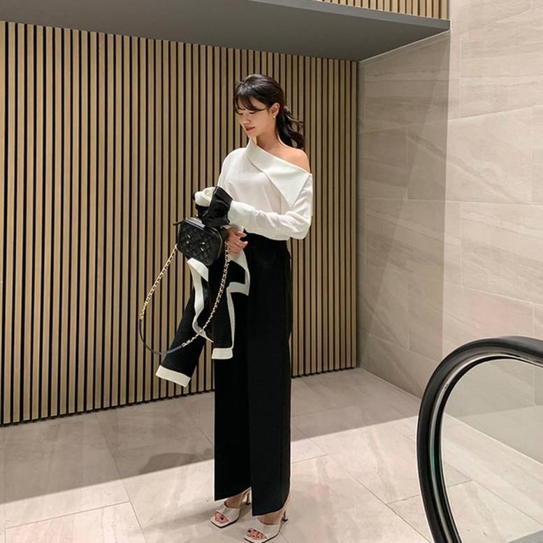 2color ワンショルダー長袖ブラウス トップス ブラウス プルオーバー オフショルダー ワンショル 上品 クール モード系 学生 楽ちん 体型カバー インスタ映え 春夏 春 夏 秋冬 秋 冬 ママ 2color ワンショルダー長袖ブラウス トップス ブラウス プルオーバー オフショルダー ワンショル 上品 クール モード系 学生 楽ちん 体型カバー インスタ映え 春夏 春 夏 秋冬 秋 冬 ママ