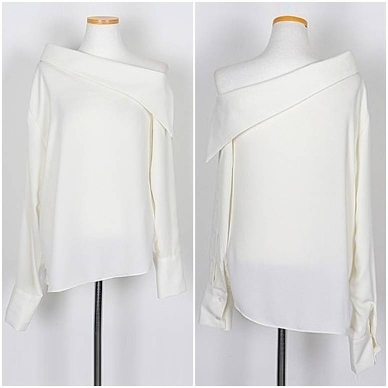 2color ワンショルダー長袖ブラウス トップス ブラウス プルオーバー オフショルダー ワンショル 上品 クール モード系 学生 楽ちん 体型カバー インスタ映え 春夏 春 夏 秋冬 秋 冬 ママ 2color ワンショルダー長袖ブラウス トップス ブラウス プルオーバー オフショルダー ワンショル 上品 クール モード系 学生 楽ちん 体型カバー インスタ映え 春夏 春 夏 秋冬 秋 冬 ママ