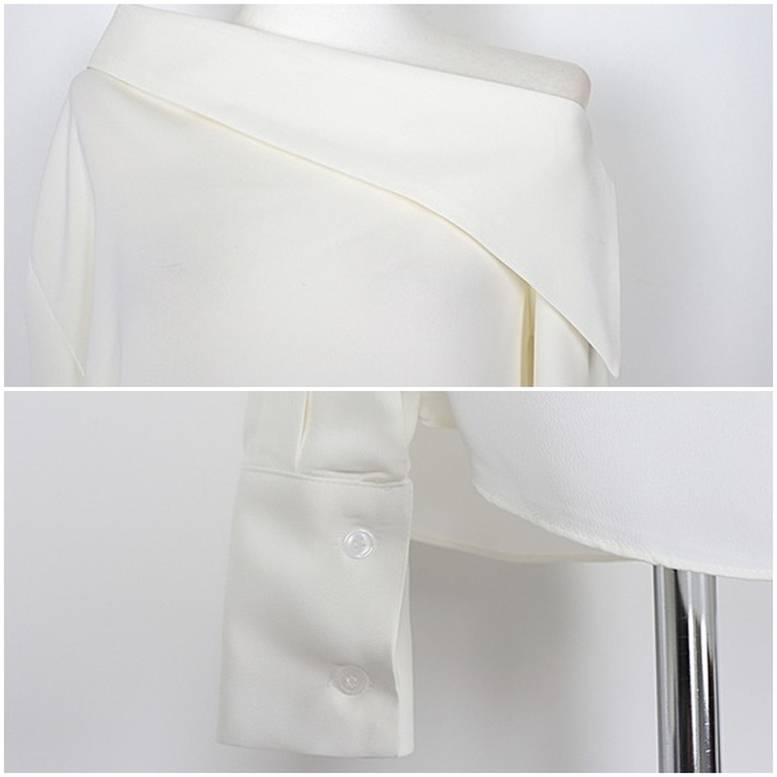 2color ワンショルダー長袖ブラウス トップス ブラウス プルオーバー オフショルダー ワンショル 上品 クール モード系 学生 楽ちん 体型カバー インスタ映え 春夏 春 夏 秋冬 秋 冬 ママ 2color ワンショルダー長袖ブラウス トップス ブラウス プルオーバー オフショルダー ワンショル 上品 クール モード系 学生 楽ちん 体型カバー インスタ映え 春夏 春 夏 秋冬 秋 冬 ママ