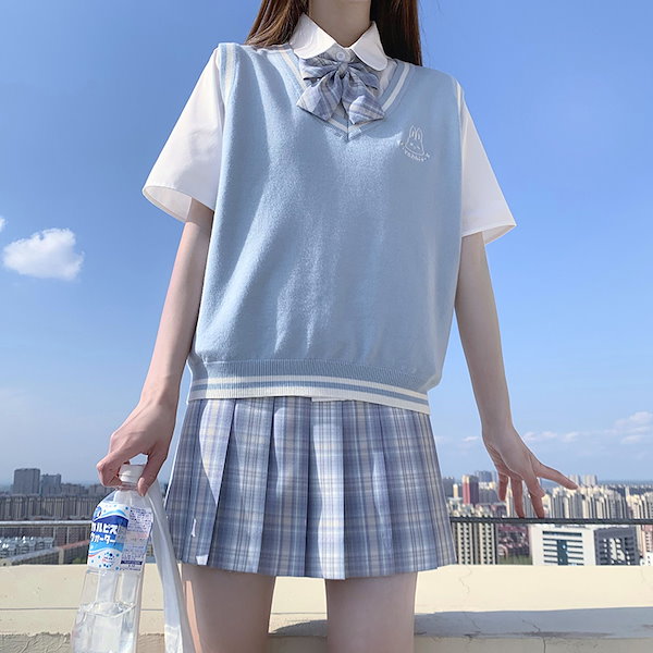 X-GIRL ミニスカート チェック パープル スクールスカート タータン
