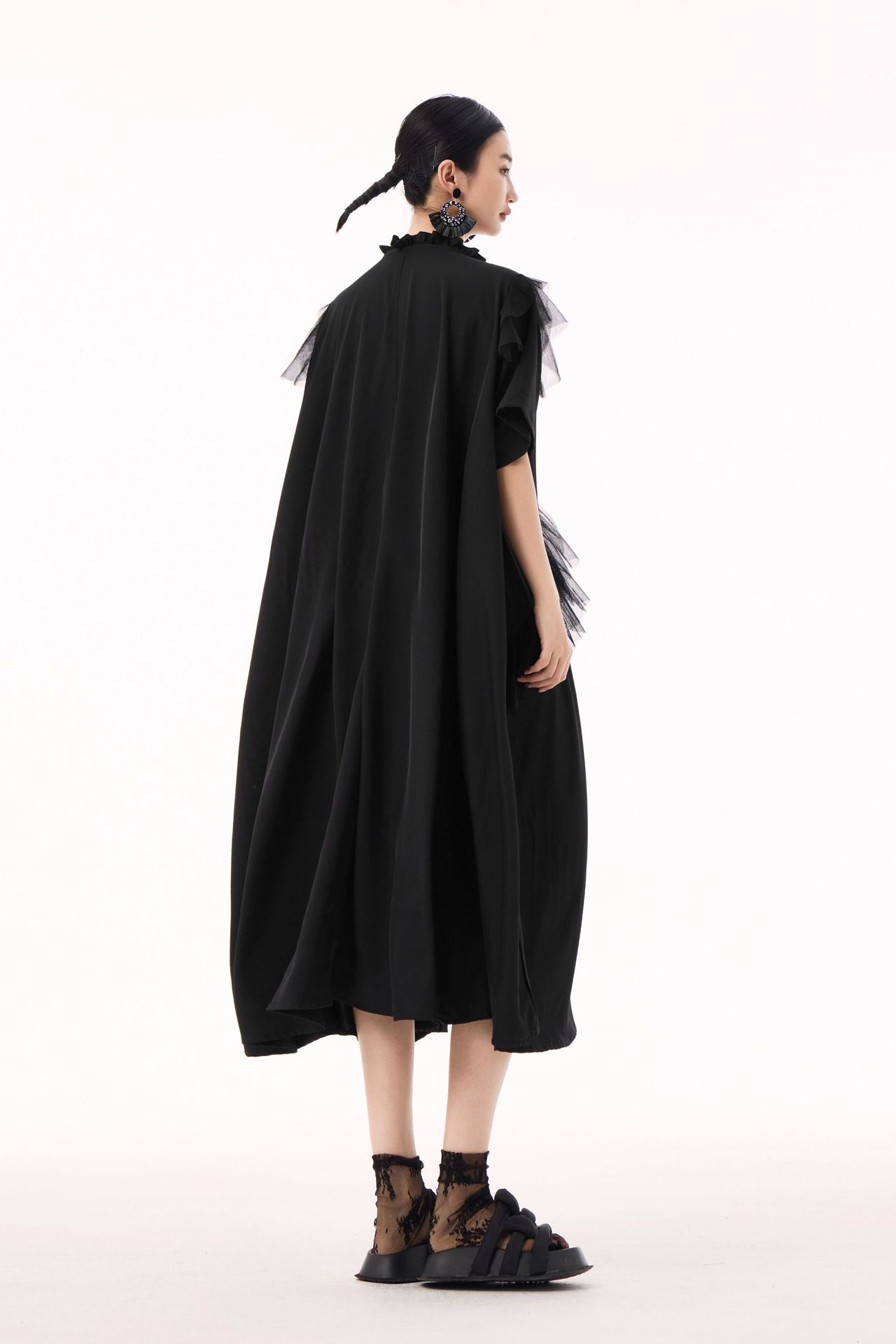 半袖 チュールドッキング ワンピース おしゃれ レディース ロングワンピース 関連商品購入可能 半袖 チュールドッキング ワンピース おしゃれ レディース ロングワンピース 関連商品購入可能