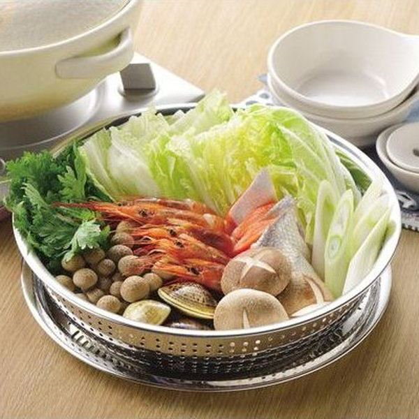 Qoo10] 具材盛り付け皿 ざるトレー 鍋料理下ごし