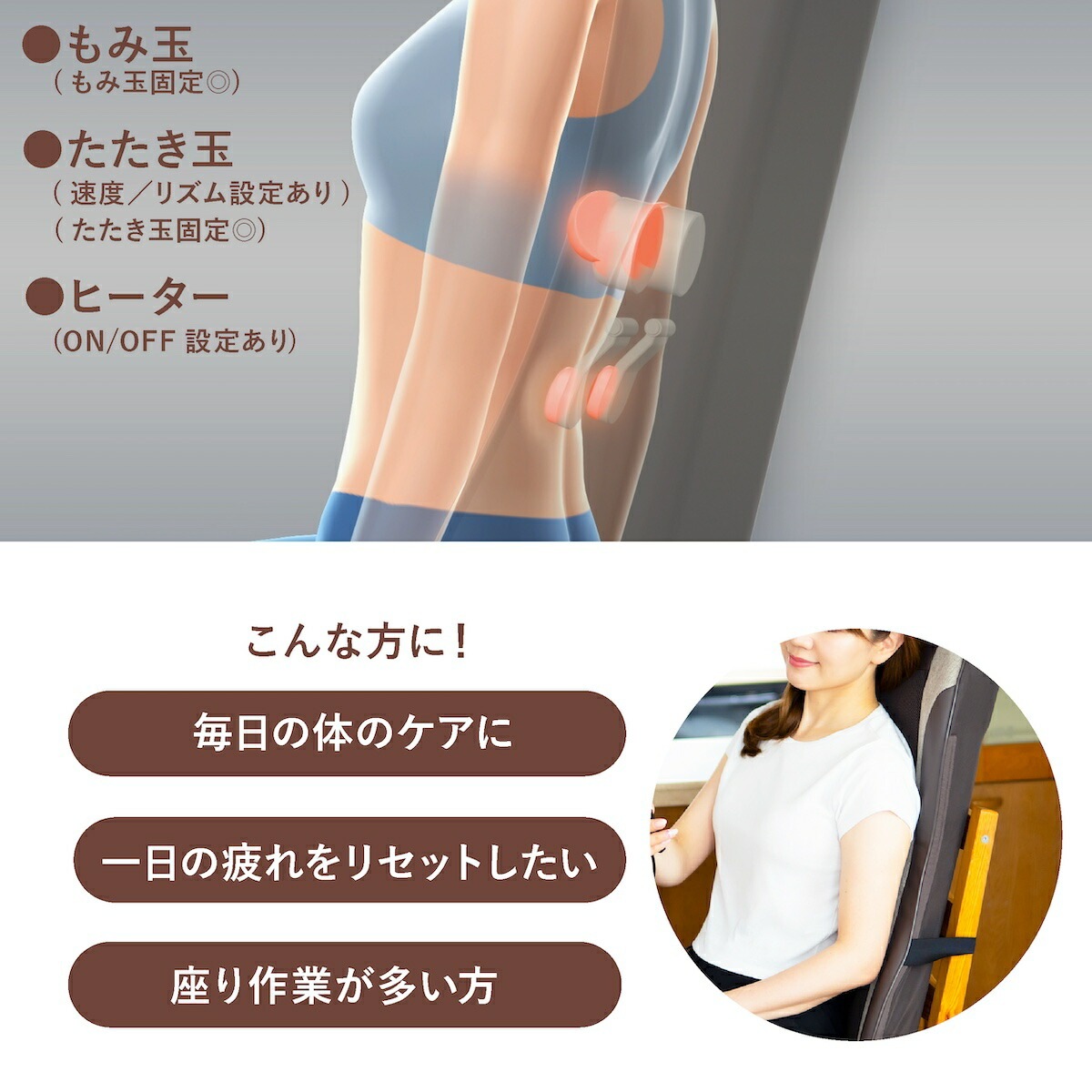 モンデール コンパクト マッサージシート 極上たたきCM3 マッサージ器 マッサージ機 ヴァルテックス もみ玉 全身マッサージ マッサージャー 本格マッサージ 女性 男性 腰 首 肩 ふくらはぎ 太も モンデール コンパクト マッサージシート 極上たたきCM3 マッサージ器 マッサージ機 ヴァルテックス もみ玉 全身マッサージ マッサージャー 本格マッサージ 女性 男性 腰 首 肩 ふくらはぎ 太も