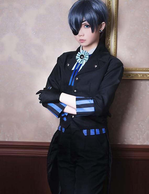 コスプレ衣装 黒執事 劇場版 シエル 風 豪華セット 礼服 コスプレ衣装 +かつら コスプレ衣装 黒執事 劇場版 シエル 風 豪華セット 礼服 コスプレ衣装 +かつら