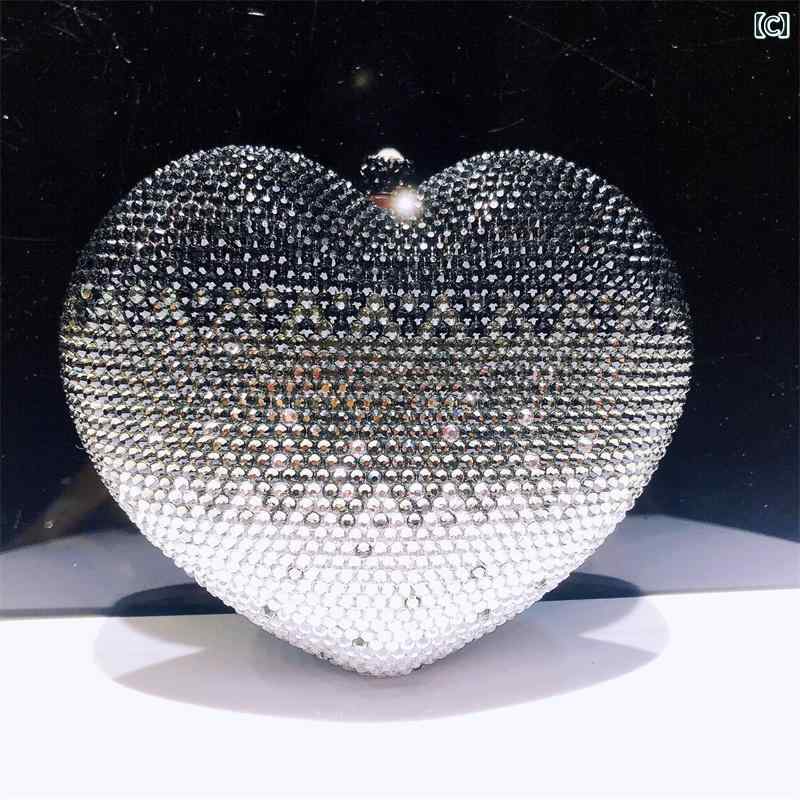 レディース 鞄 カバン バック ファッション オシャレ アイテム 小物 ディナーバッグ ハート型 クラッチバッグ イブニング バッグ フォーマルバッグ