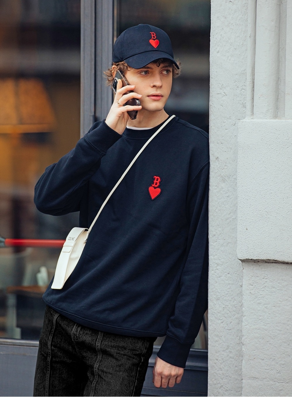 クーポン贈呈/MLB KOREA /Heart Structure Ball Cap/ユニ