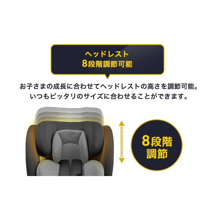 チャイルドシート ベビー ジュニアシート チャイルドシート ISOFIX回転式 ダークブラック ダークグレー デニムブルー (D) メガ割