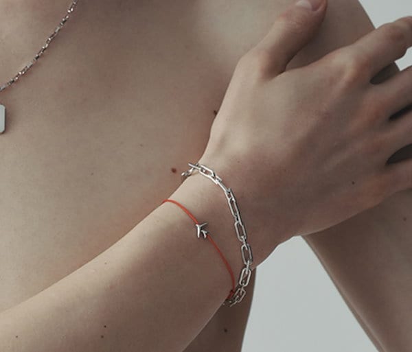 【HYERES LOR】Noailles silver link chain bracelet M Yellow Qoo10] HYERES LOR [HYERES LOR] Noaille