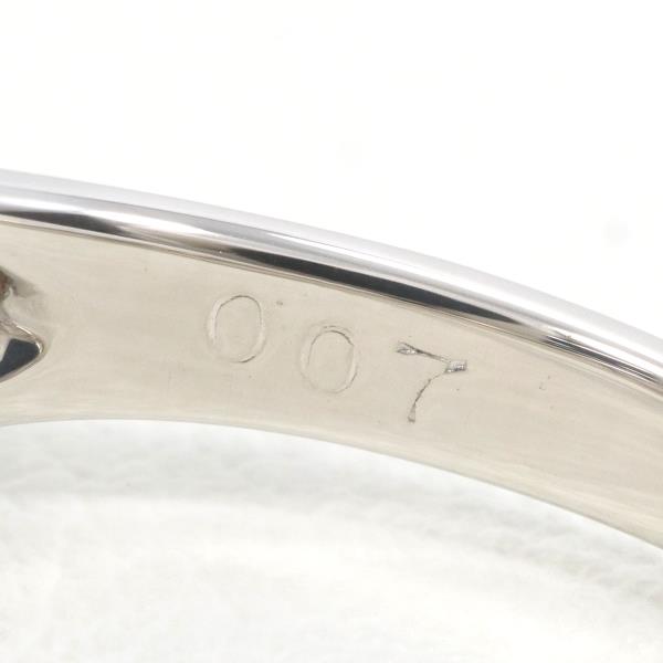 PT900 プラチナ リング 指輪 15号 パール 約10mm ダイヤ 0.07 ジュエリー 中古 PT900 プラチナ リング 指輪 15号 パール 約10mm ダイヤ 0.07 ジュエリー 中古