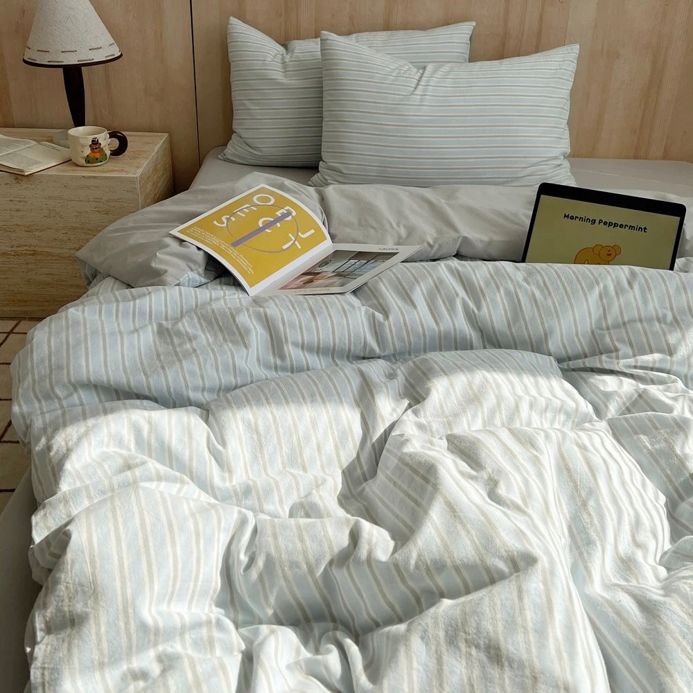 グレー マルチストライプ コットン 布団カバーセット 全2色 ベッドカバー 2サイズ ベッドシーツ セット ベッドリネン おしゃれ 韓国インテリア 韓国雑貨 韓国っぽ インテリア雑貨 70PARK グレー マルチストライプ コットン 布団カバーセット 全2色 ベッドカバー 2サイズ ベッドシーツ セット ベッドリネン おしゃれ 韓国インテリア 韓国雑貨 韓国っぽ インテリア雑貨 70PARK
