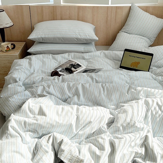 グレー マルチストライプ コットン 布団カバーセット 全2色 ベッドカバー 2サイズ ベッドシーツ セット ベッドリネン おしゃれ 韓国インテリア 韓国雑貨 韓国っぽ インテリア雑貨 70PARK グレー マルチストライプ コットン 布団カバーセット 全2色 ベッドカバー 2サイズ ベッドシーツ セット ベッドリネン おしゃれ 韓国インテリア 韓国雑貨 韓国っぽ インテリア雑貨 70PARK